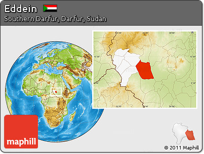 Physical Location Map of Eddein, highlighted parent region