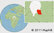 Savanna Style Location Map of Eddein, highlighted grandparent region