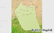 Physical Map of Eddein, satellite outside