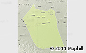 Physical Map of Eddein, semi-desaturated