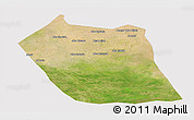 Satellite Panoramic Map of Eddein, cropped outside