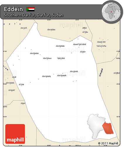 Classic Style Simple Map of Eddein