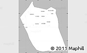 Gray Simple Map of Eddein, single color outside