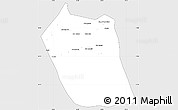 Silver Style Simple Map of Eddein, single color outside