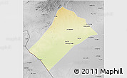 Physical 3D Map of Idd el Ghanam, desaturated