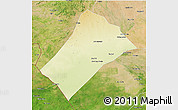 Physical 3D Map of Idd el Ghanam, satellite outside