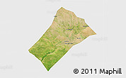 Satellite 3D Map of Idd el Ghanam, single color outside