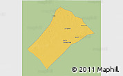 Savanna Style 3D Map of Idd el Ghanam, single color outside