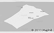 Gray Panoramic Map of Idd el Ghanam, single color outside