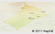 Physical Panoramic Map of Idd el Ghanam, lighten
