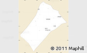 Classic Style Simple Map of Idd el Ghanam, single color outside