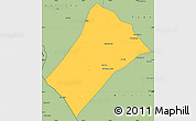 Savanna Style Simple Map of Idd el Ghanam