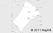 Silver Style Simple Map of Idd el Ghanam