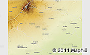Physical 3D Map of Nyala