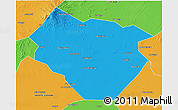 Political 3D Map of Nyala