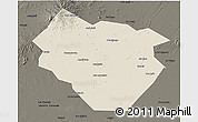 Shaded Relief 3D Map of Nyala, darken