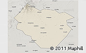 Shaded Relief 3D Map of Nyala, semi-desaturated