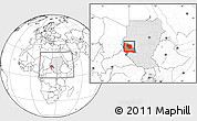 Blank Location Map of Nyala, highlighted country, highlighted parent region, within the entire country
