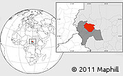 Blank Location Map of Nyala, highlighted country, highlighted parent region