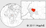 Blank Location Map of Nyala, highlighted parent region