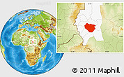 Physical Location Map of Nyala, highlighted grandparent region