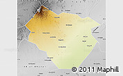 Physical Map of Nyala, desaturated