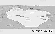Gray Panoramic Map of Nyala