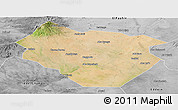 Satellite Panoramic Map of Nyala, desaturated