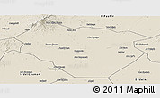 Shaded Relief Panoramic Map of Nyala