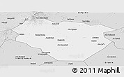 Silver Style Panoramic Map of Nyala