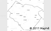 Blank Simple Map of Nyala, cropped outside