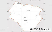 Classic Style Simple Map of Nyala, cropped outside