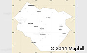 Classic Style Simple Map of Nyala, single color outside