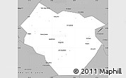Gray Simple Map of Nyala