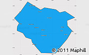 Political Simple Map of Nyala, cropped outside