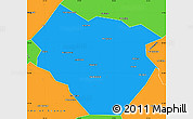 Political Simple Map of Nyala