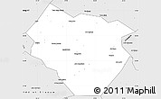 Silver Style Simple Map of Nyala