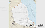 Classic Style 3D Map of Red Sea