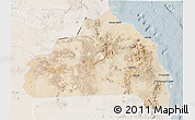 Satellite 3D Map of Halaieb, lighten