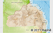 Satellite 3D Map of Halaieb, physical outside