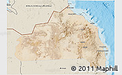 Satellite 3D Map of Halaieb, shaded relief outside