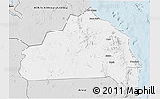 Silver Style 3D Map of Halaieb