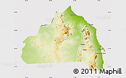 Physical Map of Halaieb, cropped outside