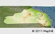 Physical Panoramic Map of Halaieb, darken