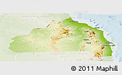 Physical Panoramic Map of Halaieb, lighten
