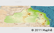 Physical Panoramic Map of Halaieb, satellite outside