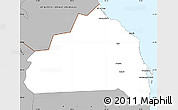 Gray Simple Map of Halaieb