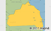 Savanna Style Simple Map of Halaieb