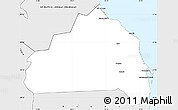 Silver Style Simple Map of Halaieb