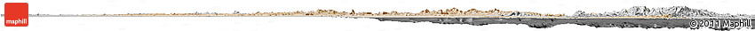 Satellite Horizon Map of Red Sea, desaturated